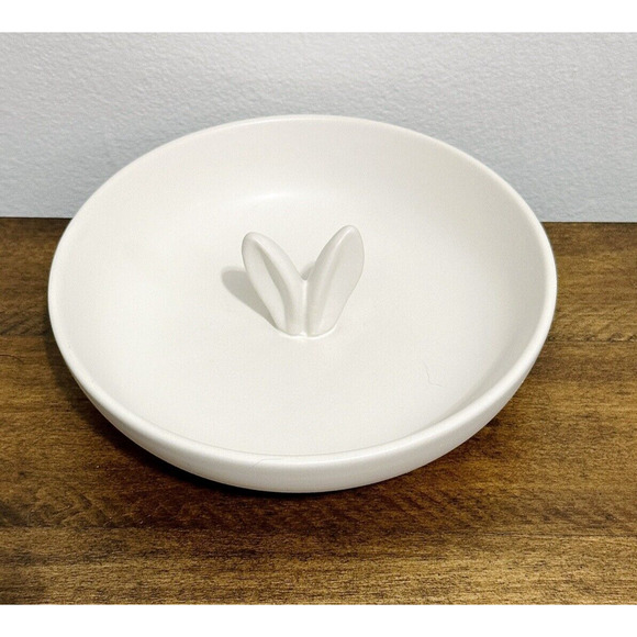 NWT: Threshold - Ivory, Stoneware, Easter Bunny Ears, Candy Bowl - Picture 2 of 4
